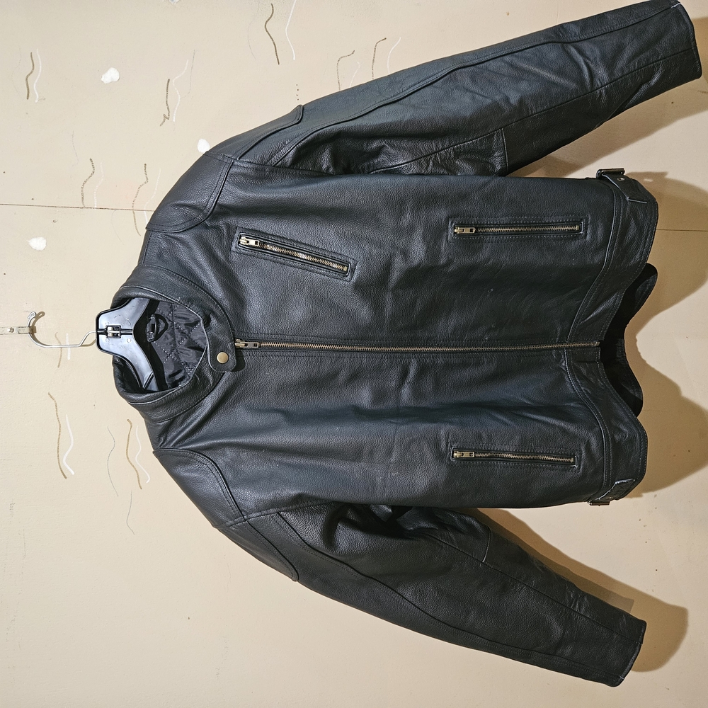 Black Leather Men's Jacket